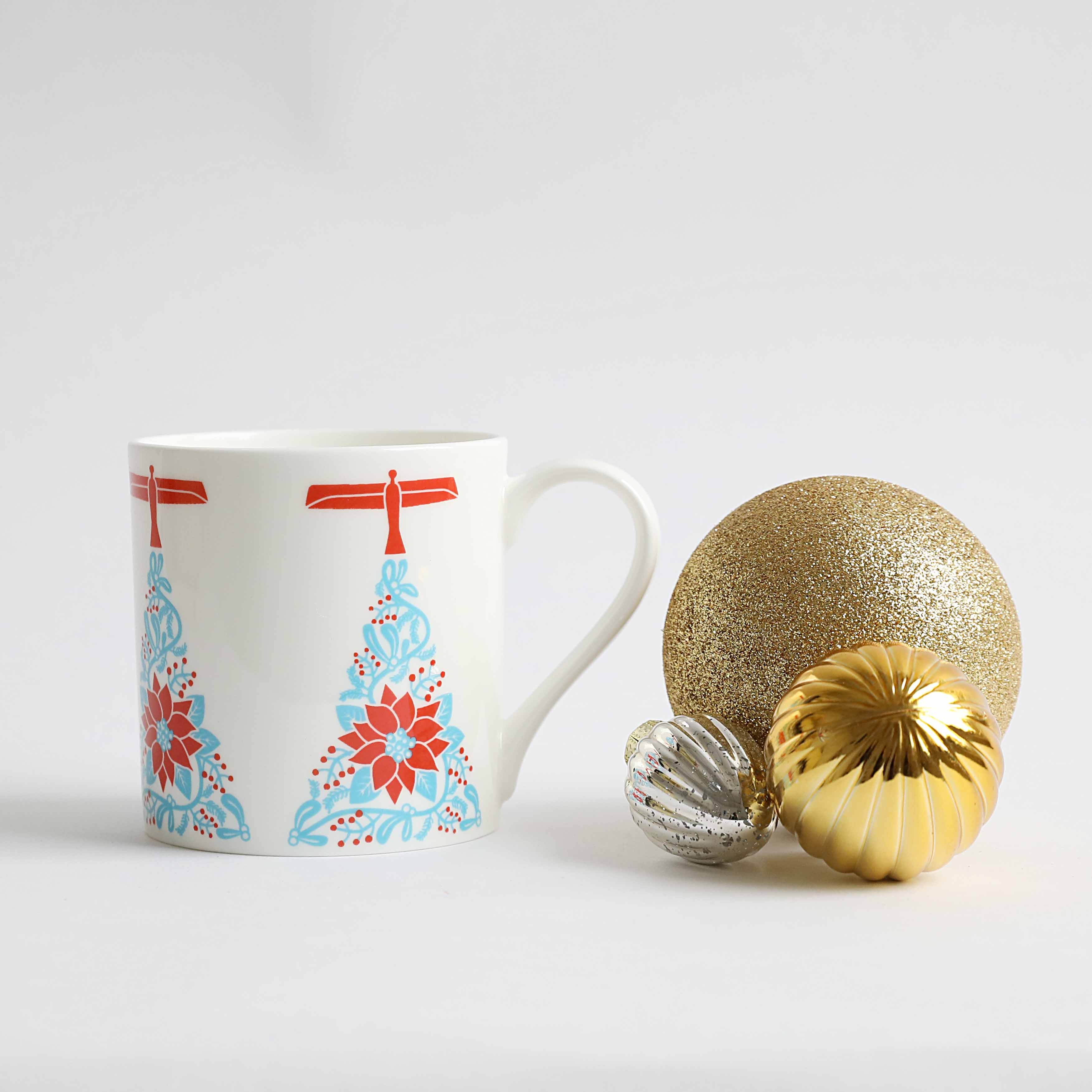 Angel of the North Christmas China Mug - Image 11