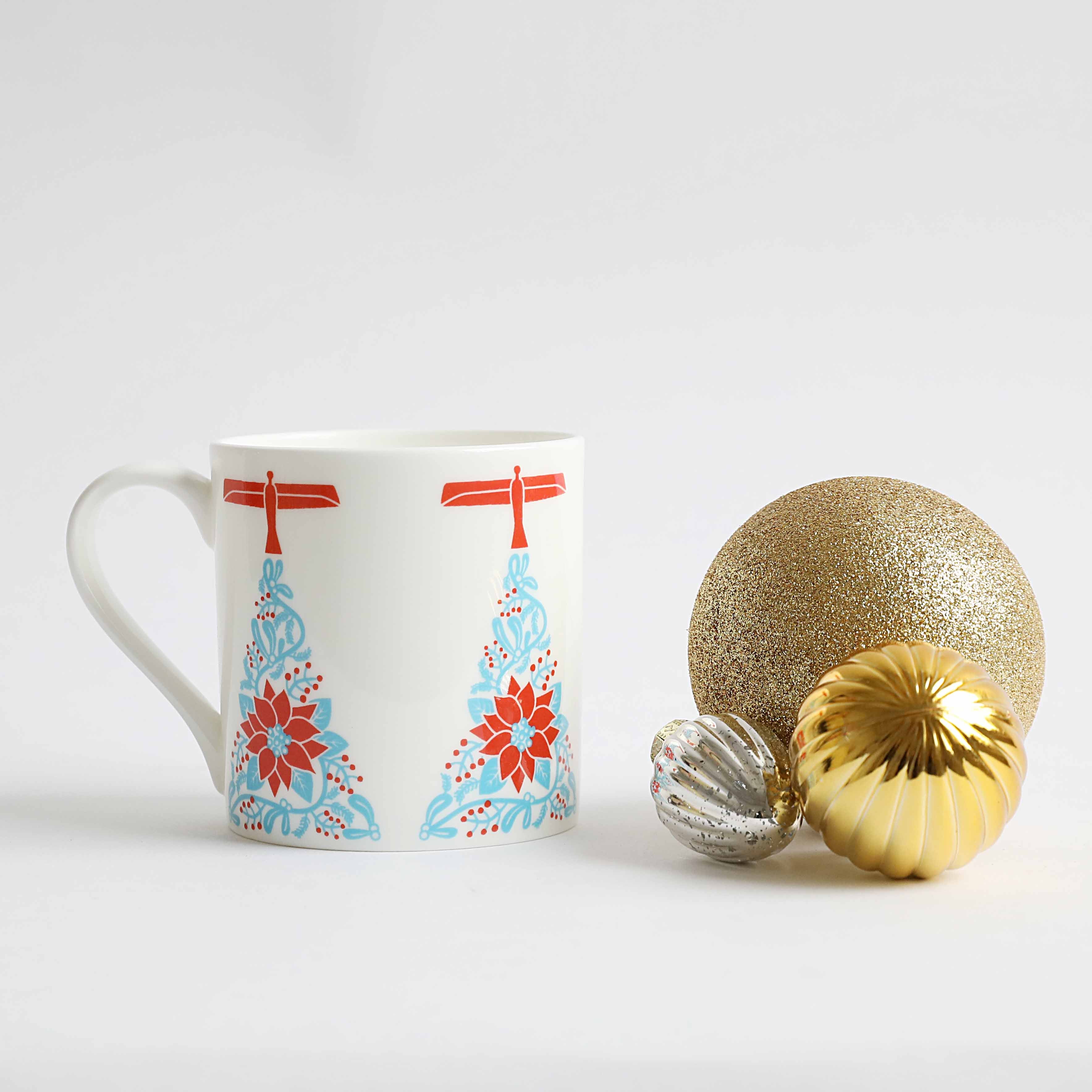 Angel of the North Christmas China Mug - Image 9