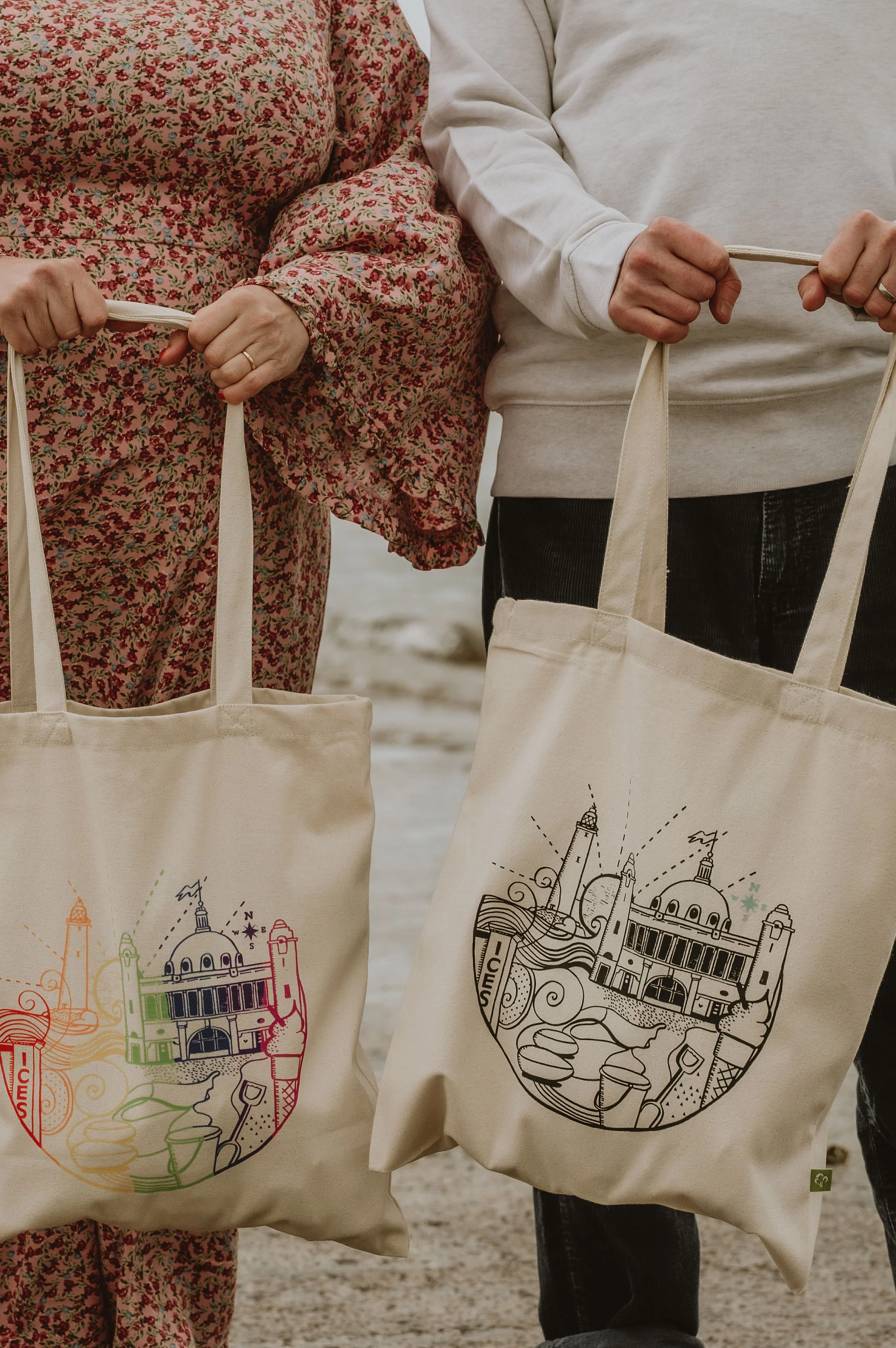 Celebrating Whitley Bay Organic Cotton Tote Bag - Image 3