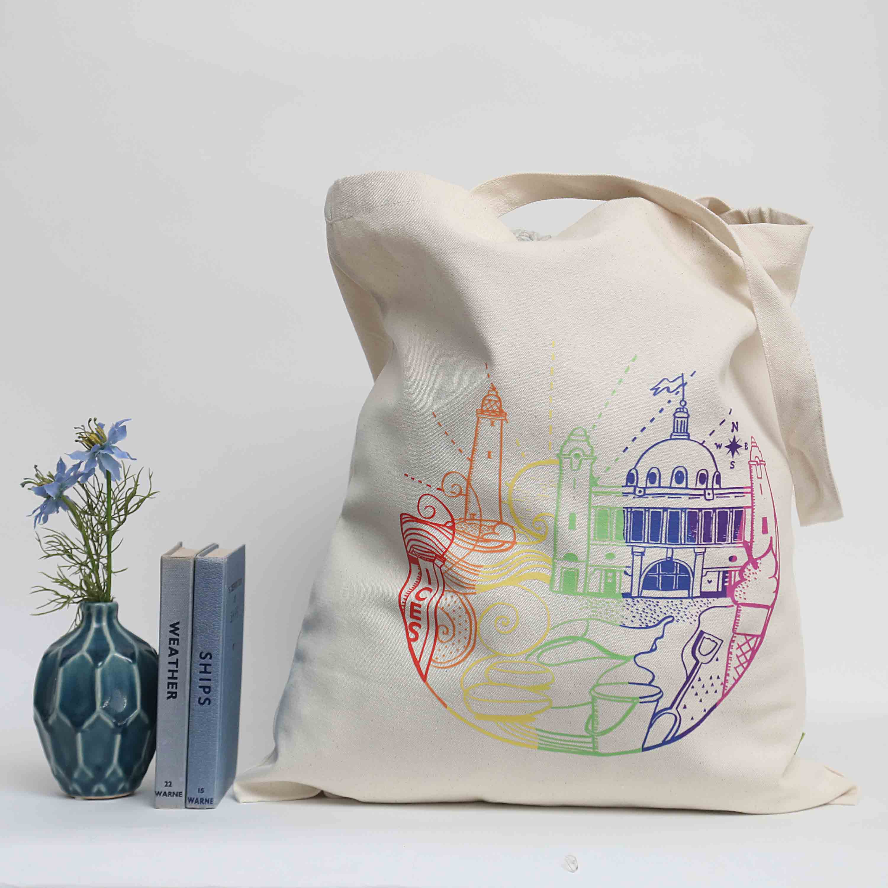 Celebrating Whitley Bay Organic Cotton Tote Bag - Image 6
