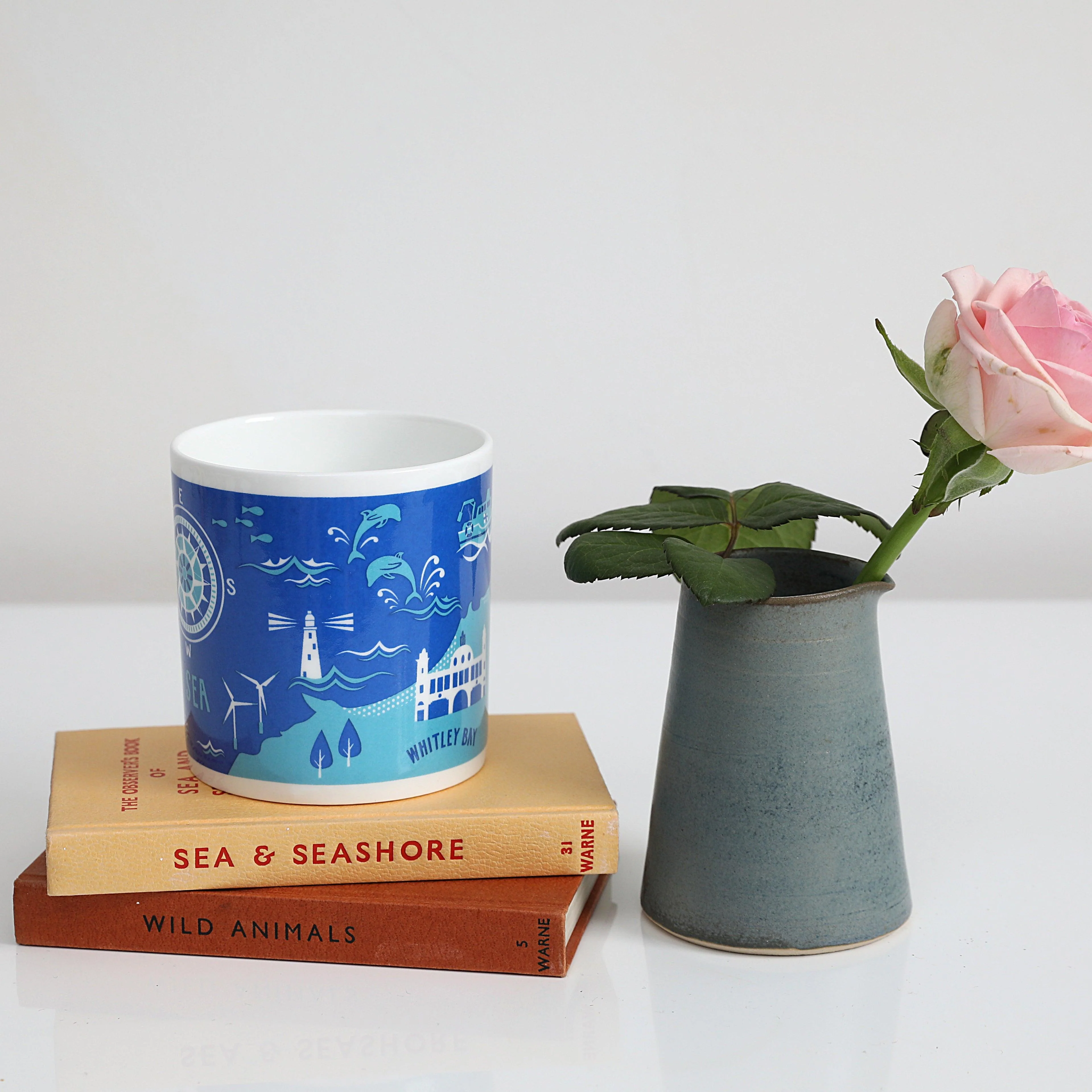 Mouth of the Tyne, South Shields to Whitley Bay via Tynemouth China Mug - Image 3