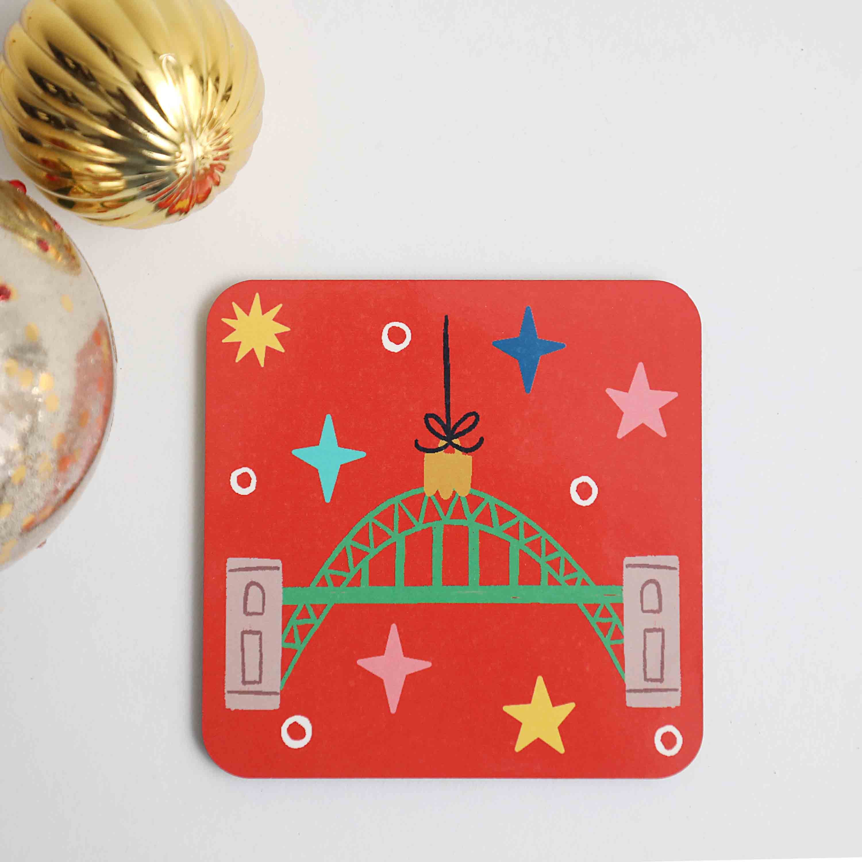 Newcastle Icons Christmas Coasters - Image 4