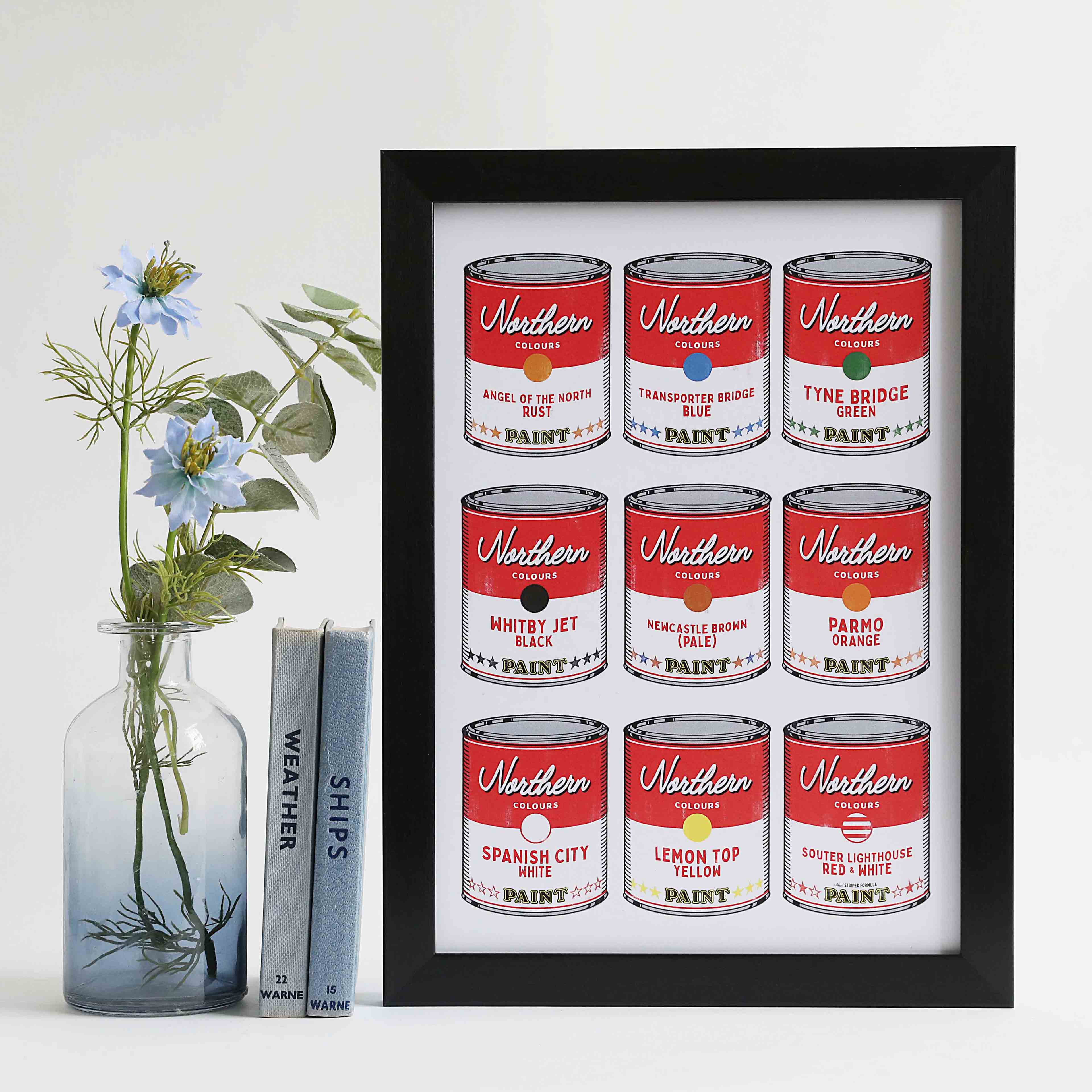Northern Colours Paint Tins Print