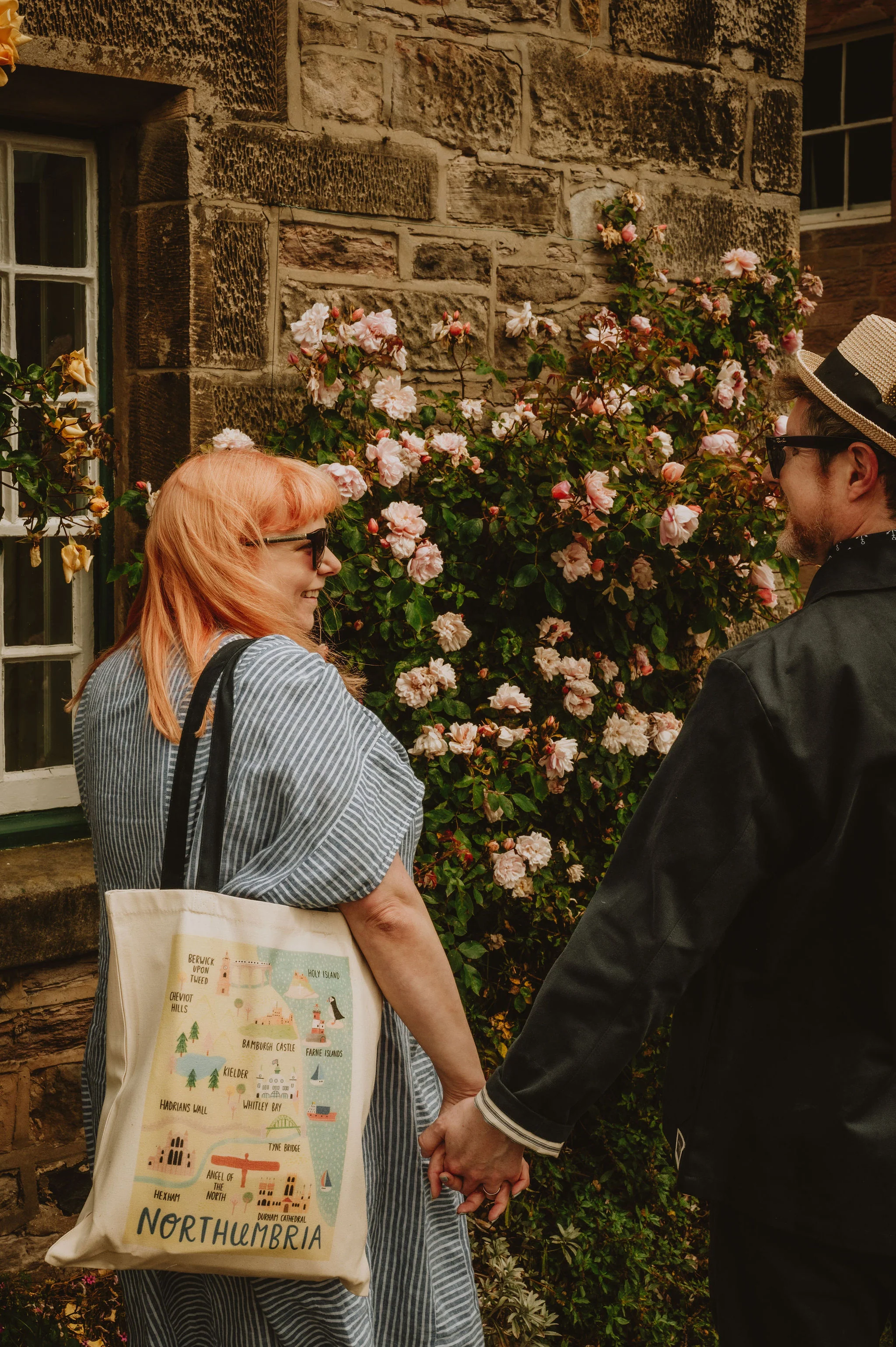 Northumbria Map Eco Tote Bag - Image 3