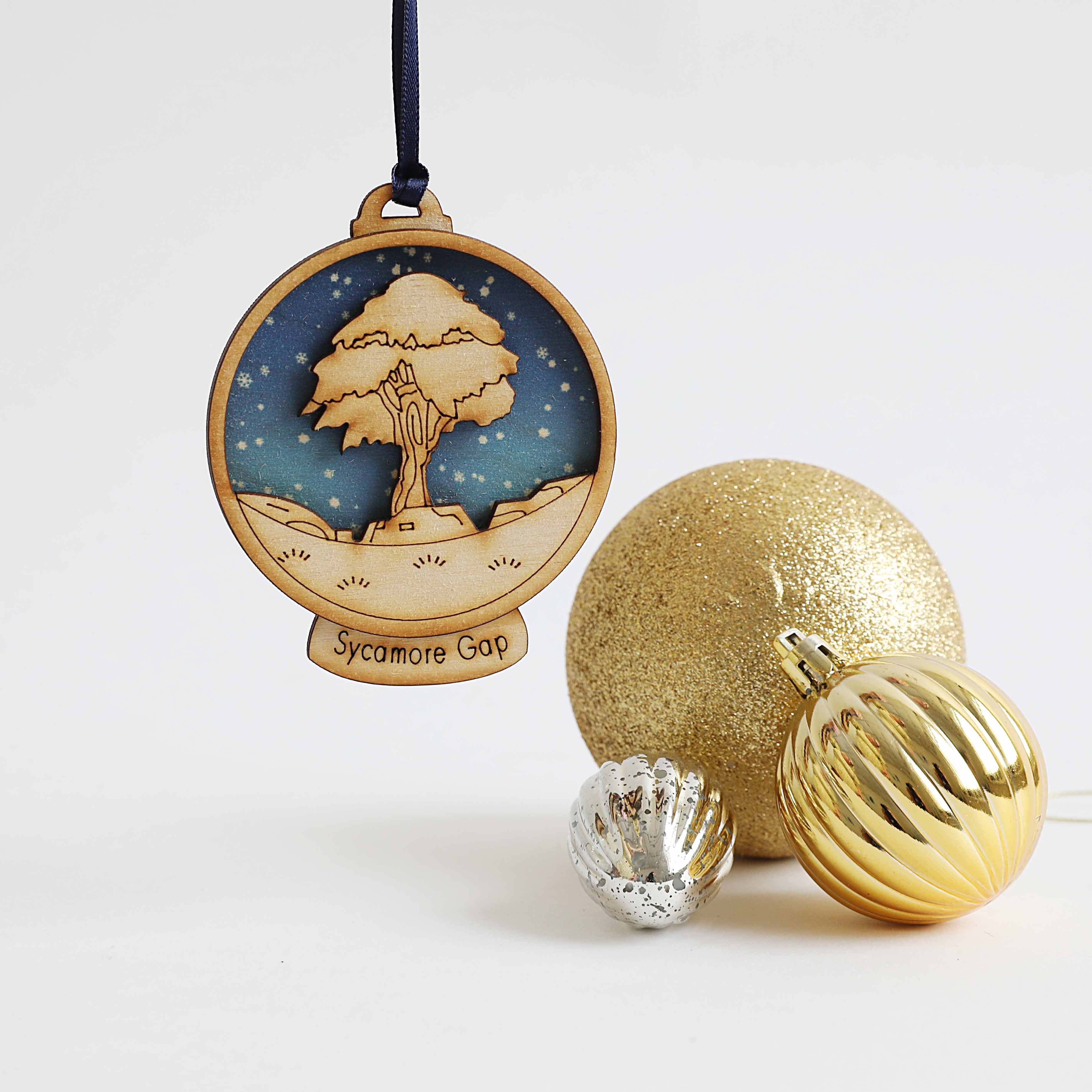 Sycamore Gap Snow Globe Decoration - Image 2