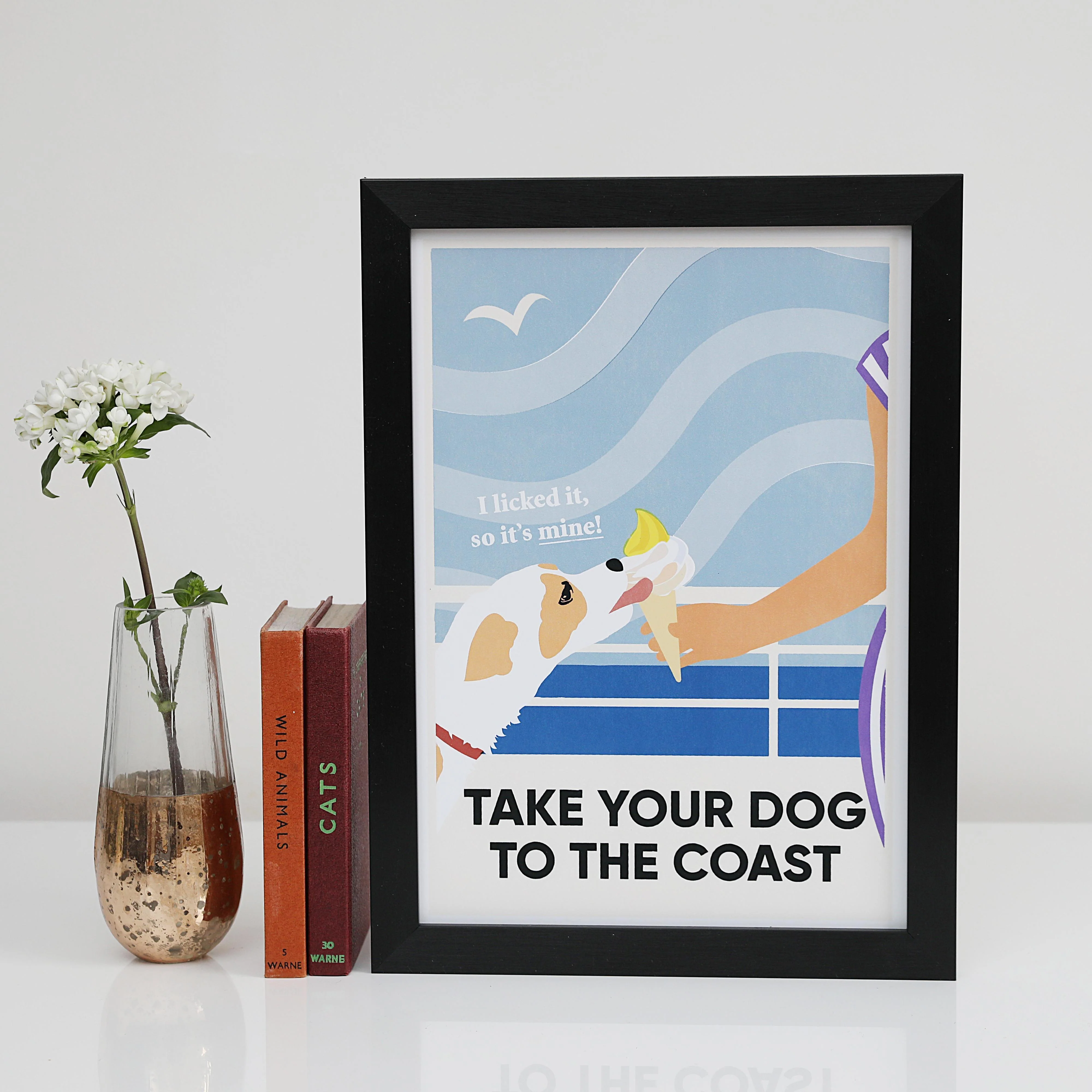 Take Your Dog To The Coast Print